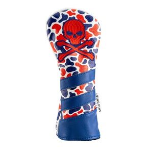 KING PINS GOLF Red White & Blue Camo Crossbone Rescue Headcover